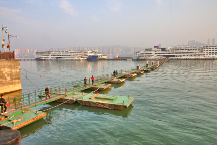 Anchored off Fengdu, Yangtse River, China