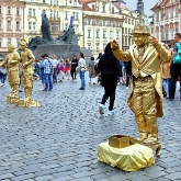 Czech Republic - Prague - Statue Men in the Old Town Square