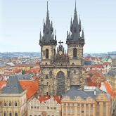 Czech Republic - Prague - Old Town Square with 'Church of Our Lady before Tyn'