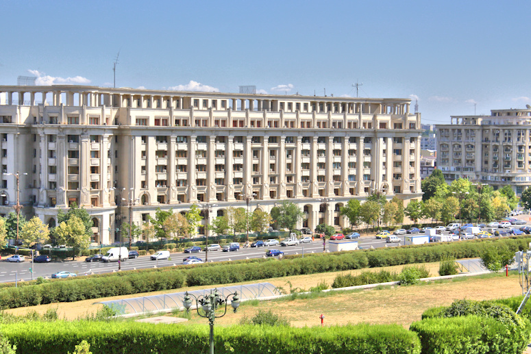 View from Ceausescu Palace, Bucharest, Romania