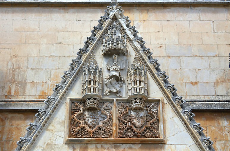Outside the Alcobaça Monastery