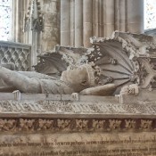 Inside Batalha Monastery - the tomb of the 15th century King John I and Philippa