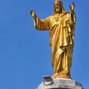 Statue in the courtyard of the Sanctuary of Fatima