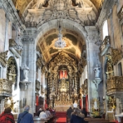 Inside the Church of Carmo