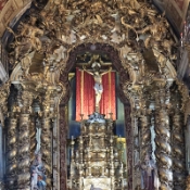 Inside the Church of Carmo