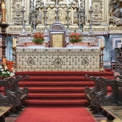 Inside the Cathedral of Porto, Portugal