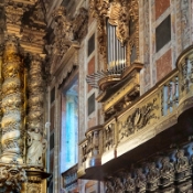 Inside the Cathedral of Porto, Portugal