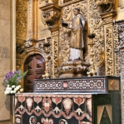 Inside the Cathedral of Porto, Portugal