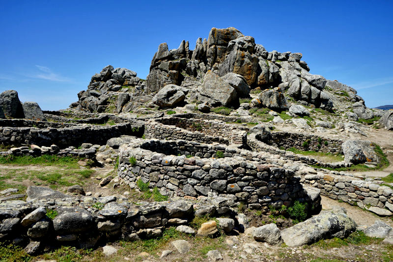 Spain, Hill Fort Castro de Baro�a near Porto do Son