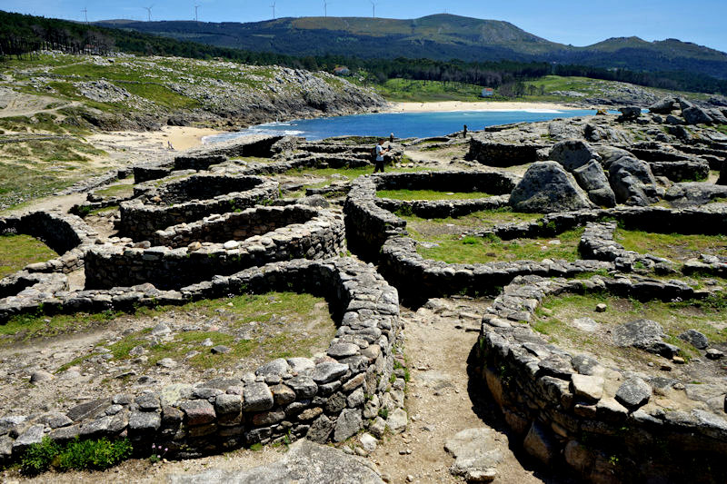 Spain, Hill Fort Castro de Baro�a near Porto do Son