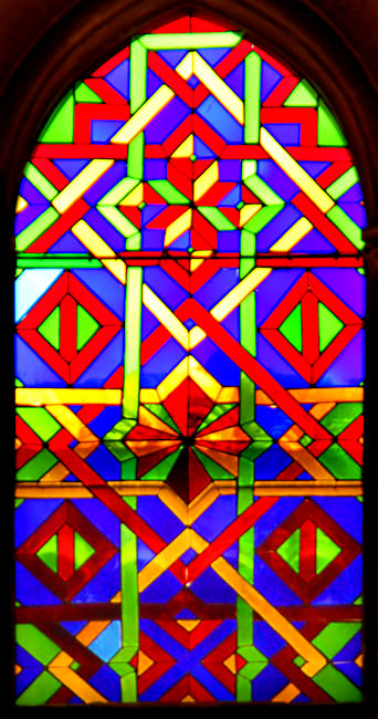 Window - Cathedral_Grand Mosque_Arches and Ceiling Detail_In Mihrab