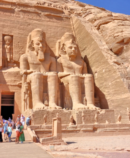 The temple of Ramesses II at Abu Simbel, Egypt