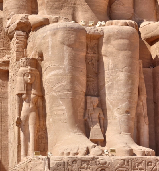 The temple of Ramesses II at Abu Simbel, Egypt