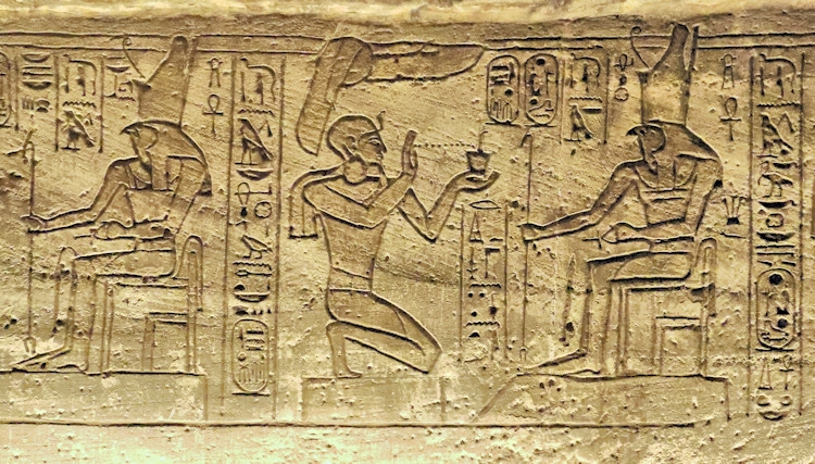 The temple of Ramesses II at Abu Simbel, Egypt