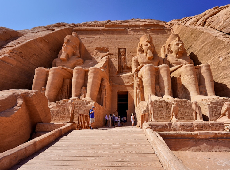The temple of Ramesses II at Abu Simbel, Egypt